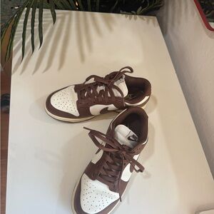Nike dunk low retro in cacao wow/coconut milk W7.5/M6, worn once no box
